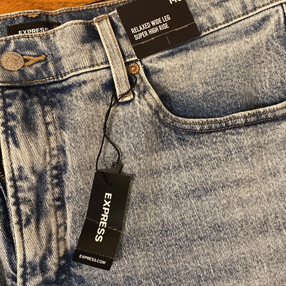 Relaxed wide leg super high rise jeans 14s - Picture 3 of 8